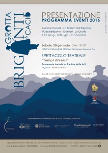 Locandina Grotta Briganti e Cacio 30 gen 2016